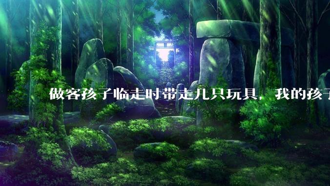 做客孩子临走时带走几只玩具，我的孩子抗拒并一直哭，要怎么开导？